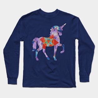 Purple unicorn Long Sleeve T-Shirt